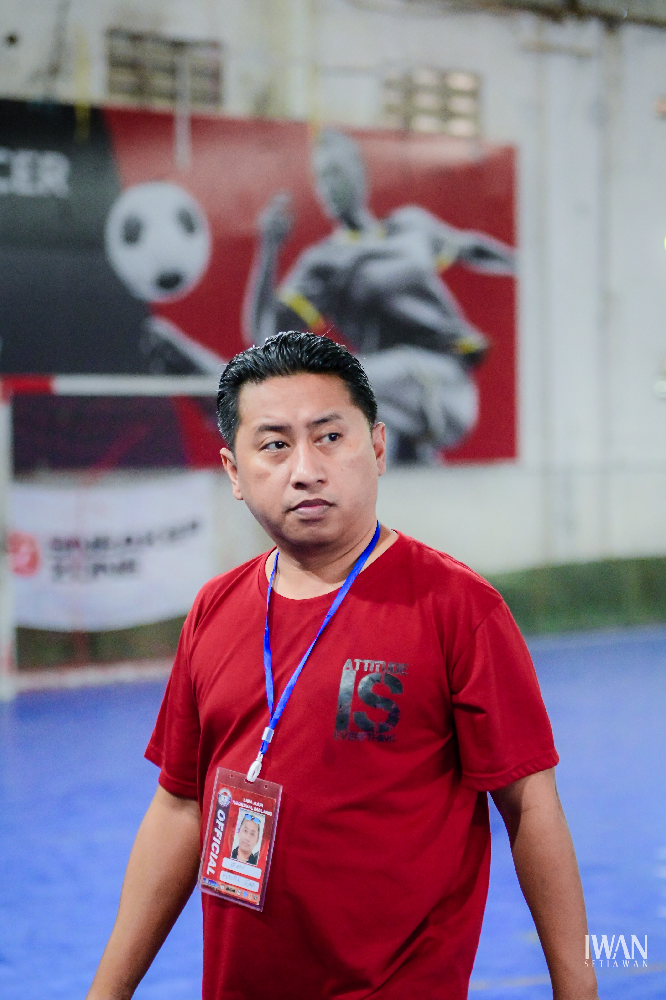 Doa bersama Tim Future Star sebelum kick-off Mini Soccer